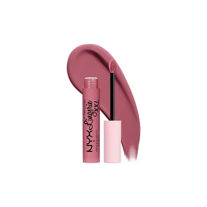 NYX Professional Makeup Lip Lingerie XXL Matte Liquid Lipstick Maxx Out 0.13 Fl Oz - Cool Toned Light Pink