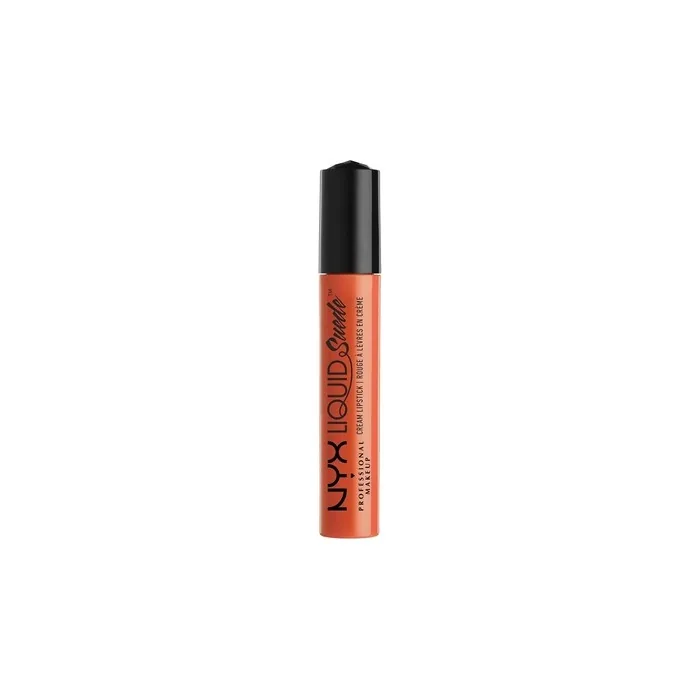 NYX Professional Makeup Liquid Suede Cream Lipstick Foiled Again Bright Peachy Orange