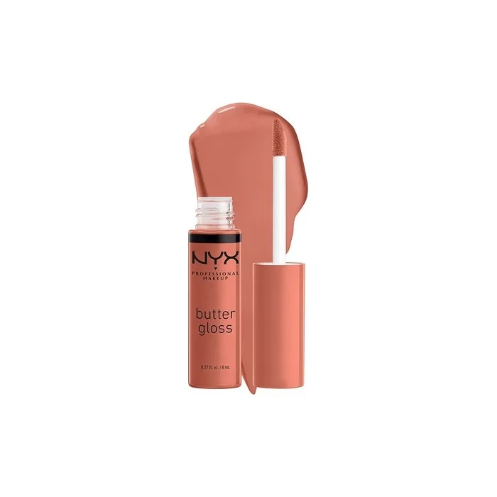 NYX Professional Makeup Butter Gloss Brown Sugar Non-Sticky Lip Gloss 0.27 Fl Oz - Sugar High