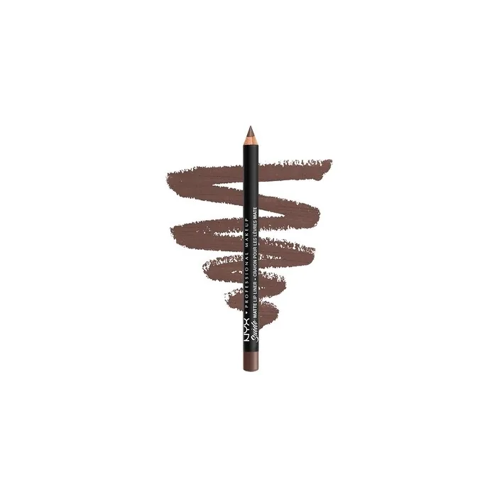 NYX Professional Makeup Suede Matte Lip Liner Vegan Formula Brooklyn Thorn Deep Brown