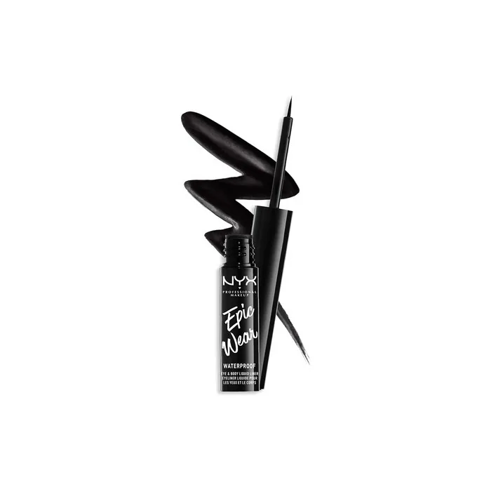 NYX Epic Wear Waterproof Eye and Body Liquid Liner Black 01