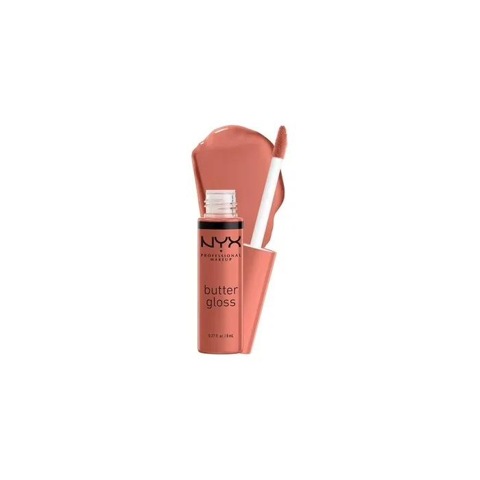 NYX Professional Makeup Butter Gloss Non-Sticky Lip Gloss Bit of Honey Peach Nude 0.27 fl oz