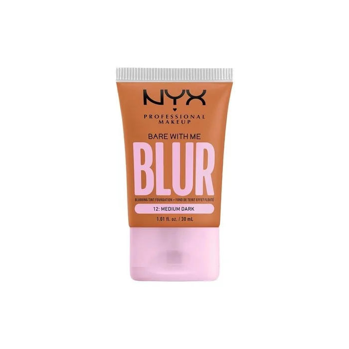 NYX Professional Makeup Blurring Tint Foundation Medium Coverage Matte Finish with Niacinamide Matcha and Glycerin 30ml Shade Medium Dark
