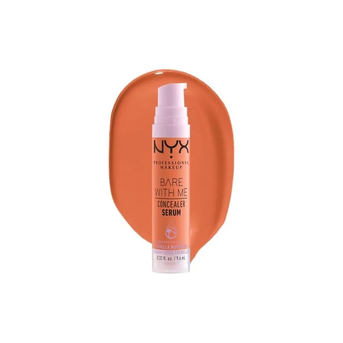 Nyx Professional Makeup Covering Serum With Natural Finish And Medium Coverage Concealer For Imperfections Dark Circles And Redness Bare With Me Caramel 96ml