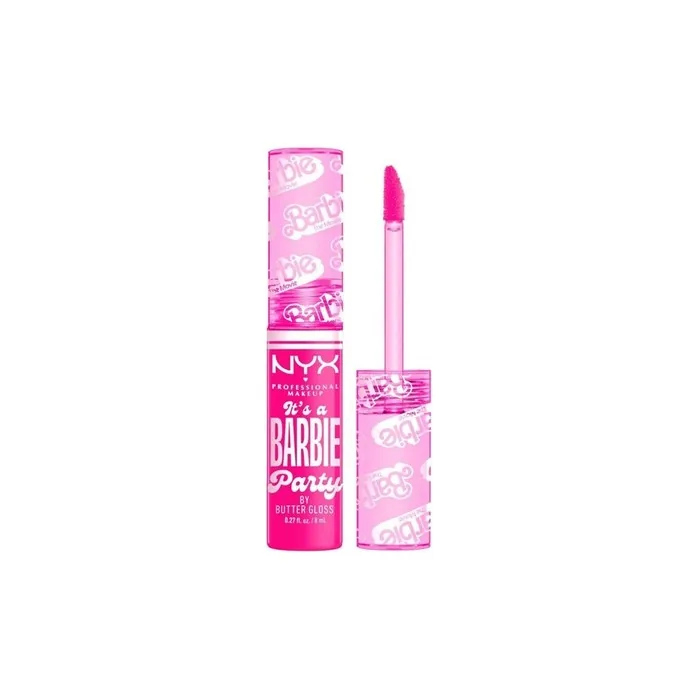 Nyx Professional Makeup X Barbie The Movie Butter Lip Gloss It's A Barbie Party