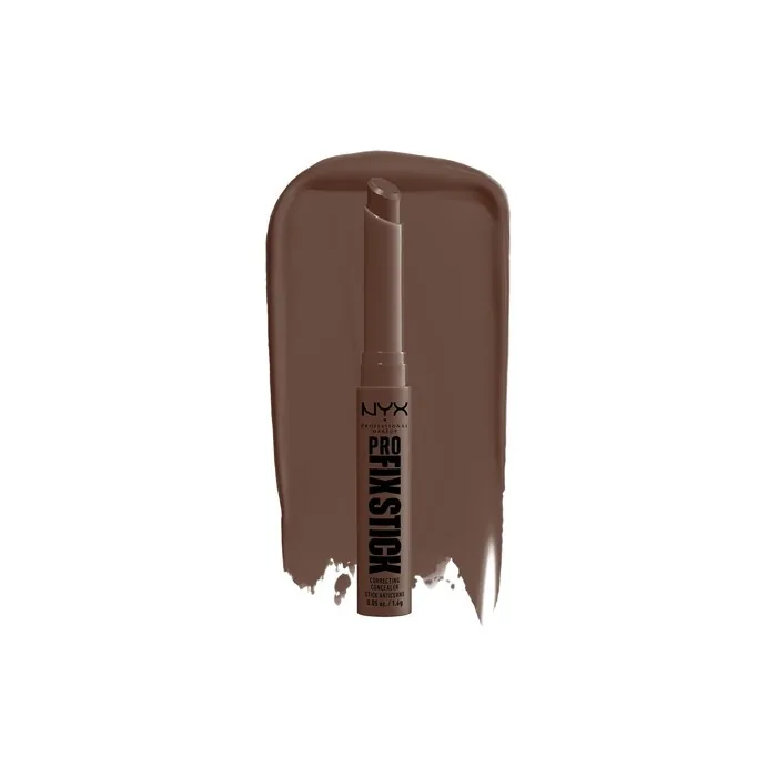 NYX Professional Makeup Correcting Concealer Stick Covers Blemishes Dark Spots Discoloration 12H Wear Vegan Formula Pro Fix Stick Deep Walnut 17 Deep Walnut