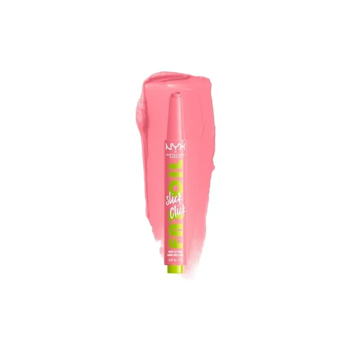 NYX PROFESSIONAL MAKEUP Fat Oil Slick Click Lightweight Buildable Pigmented Vegan Lip Balm Clout 02