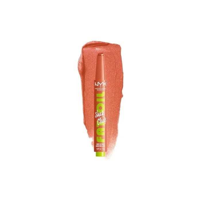 NYX PROFESSIONAL MAKEUP Fat Oil Slick Click Lightweight Buildable Pigmented Vegan Lip Balm Hits Different 06