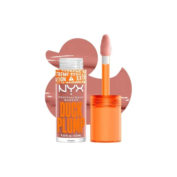 Nyx Professional Makeup Lip Plumping Gloss Intense Colour High Pigmentation Extreme Shine Finish Infused With Spicy Ginger Vegan Formula Duck Plump Banging Bare
