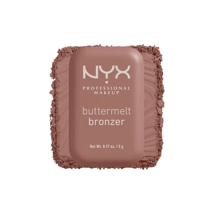 NYX PROFESSIONAL MAKEUP Matte Buttermelt Bronzer Longwear Face Makeup Vegan Formula All Butta'd Up 02 0.17 Ounce