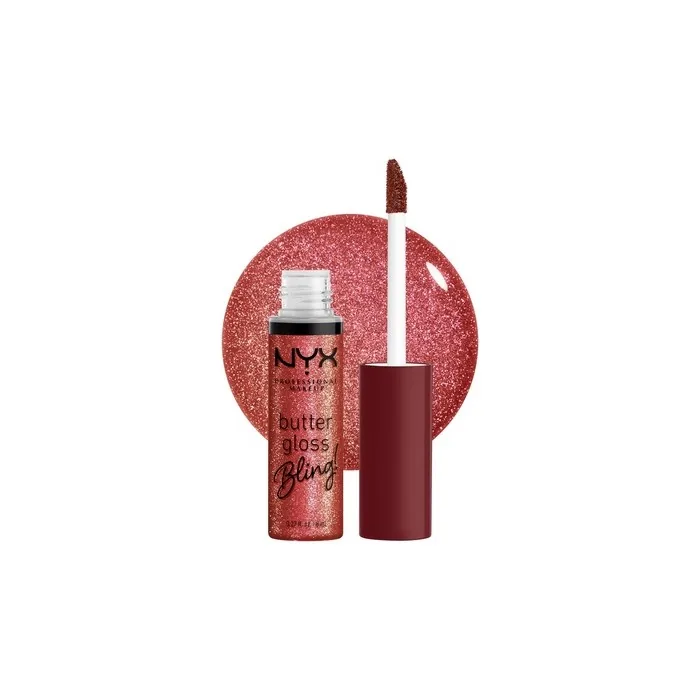 NYX PROFESSIONAL MAKEUP Butter Gloss Bling Lip Gloss Non Sticky and Shiny Vegan Lip Makeup Big Spender