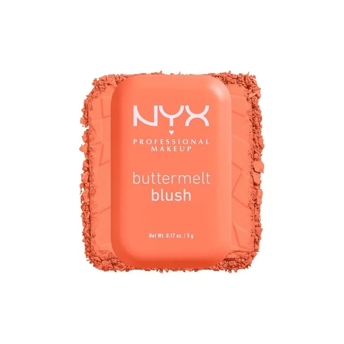 NYX PROFESSIONAL MAKEUP Buttermelt Powder Blush Fade and Transfer-Resistant Blush Vegan Formula Sooner The Butta 03 0.17 Ounce