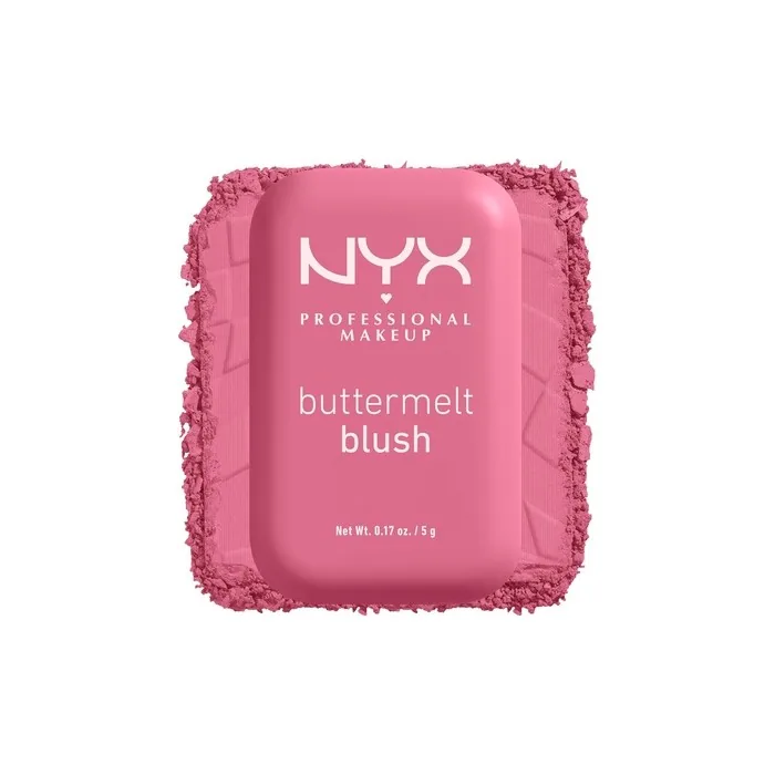 NYX PROFESSIONAL MAKEUP Buttermelt Powder Blush Fade and Transfer-Resistant Blush Vegan Formula For The Butta 06 0.17 Ounce