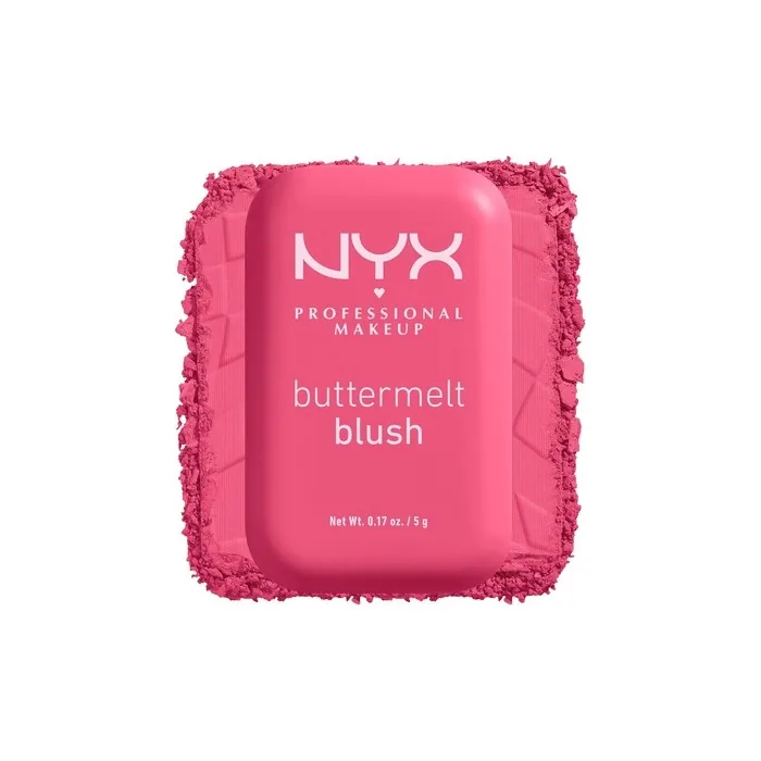 NYX PROFESSIONAL MAKEUP Buttermelt Powder Blush Fade and Transfer-Resistant Blush Vegan Formula Getting Butta 08 0.17 Ounce