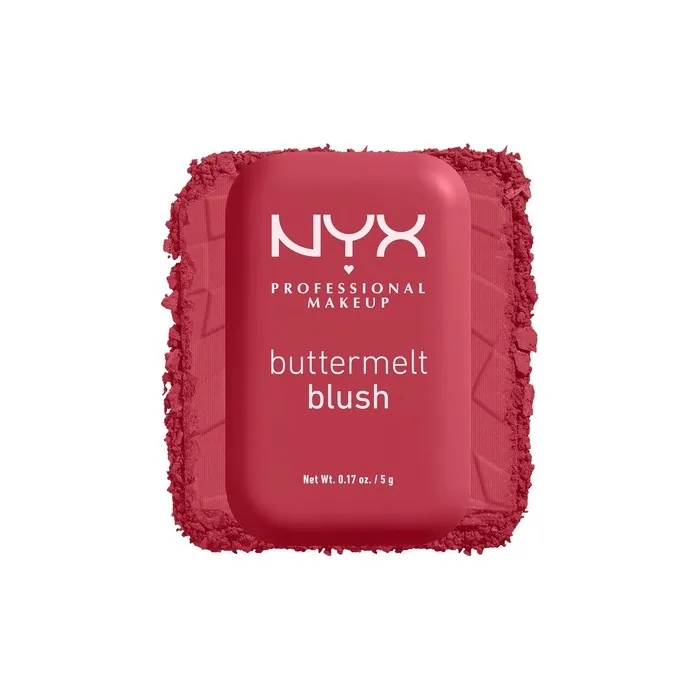 NYX PROFESSIONAL MAKEUP Buttermelt Powder Blush Fade and Transfer-Resistant Blush Vegan Formula Back And Butta 10 0.17 Ounce