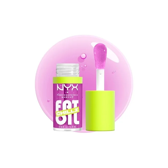 Nyx Professional Makeup Fat Oil Chillz Moisturizing Shiny Vegan Tinted Lip
