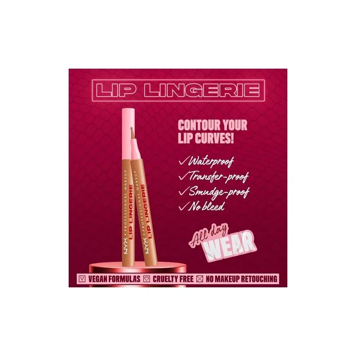 Nyx Professional Makeup Lingerie Lip Liner Stain Seamless All Day
