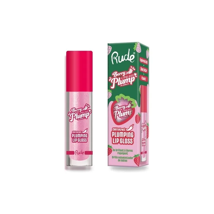 Rude Berry Plump Plumping Lip Gloss Pink Sugar Shade