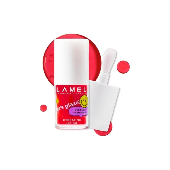 Lamel Hydrating Lip Oil Let's Glaze - Hydrating Lip Gloss Flavoring Oil