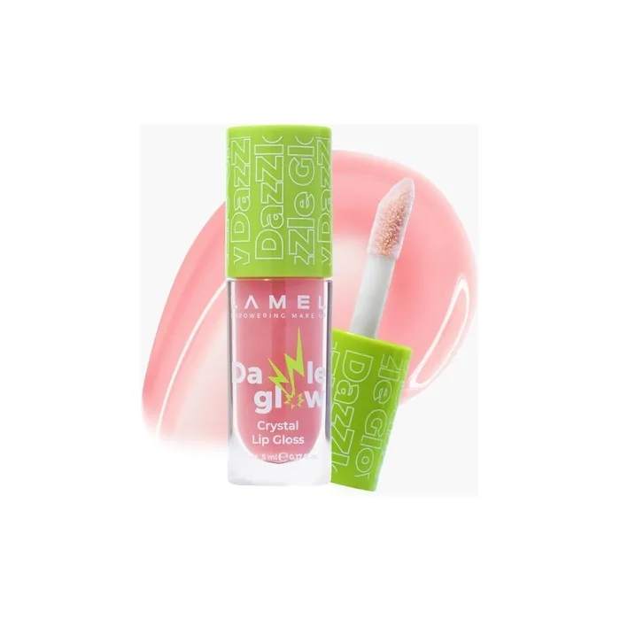 Lamel Dazzle Glow Crystal Clear Lip Gloss - Hydrating Non-Sticky Lip Gloss