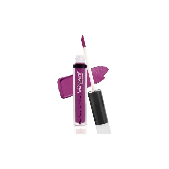 Bellapierre Kiss Proof Lip Crème Richly Pigmented Smooth Matte Finish 100% Natural Formulation Non-Toxic Paraben Free Long Lasting Nourishing Color Vivacious