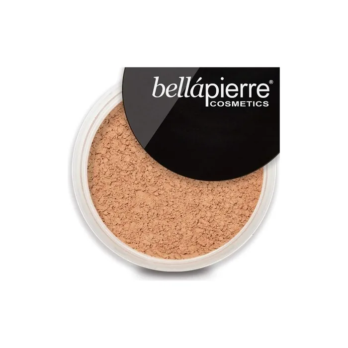 Bellapierre Mineral Foundation Powder Full Coverage SPF 15 Vegan Cruelty-Free Oil Talc Free Hypoallergenic 9 Grams Honey MF05.5