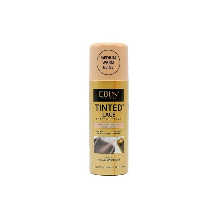 Ebin Tinted Lace Spray 80ml Medium Warm Beige