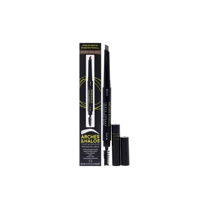 Arches And Halos Angled Brow Shading Pencil Warm Brown 0012 Oz Eyebrow Pencil
