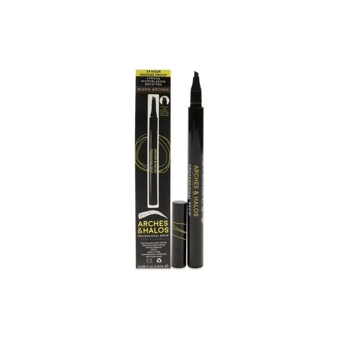 Arches And Halos 4 Prong Microblading Brow Pen Warm Brown 0026 Oz