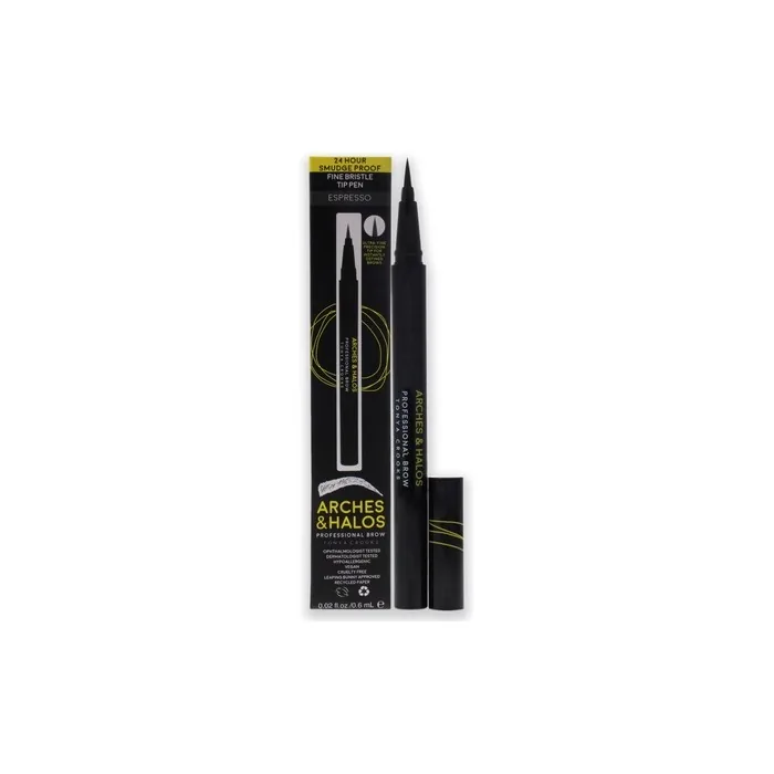 Arches And Halos Fine Bristle Tip Pen Espresso 002 Oz Eyebrow Pen