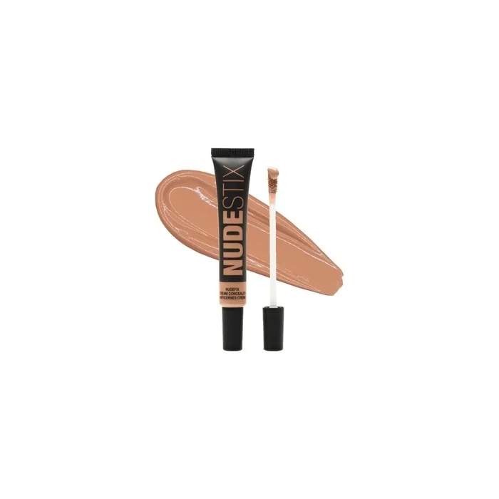 Nudestix NudeFix Cream Concealer Lightweight Liquid Natural Finish Makeup Hydrating Brightening Under Eye Dark Circle Corrector Reduces Redness and Blemishes Shade Nude 7 0.34 fl oz 10ml
