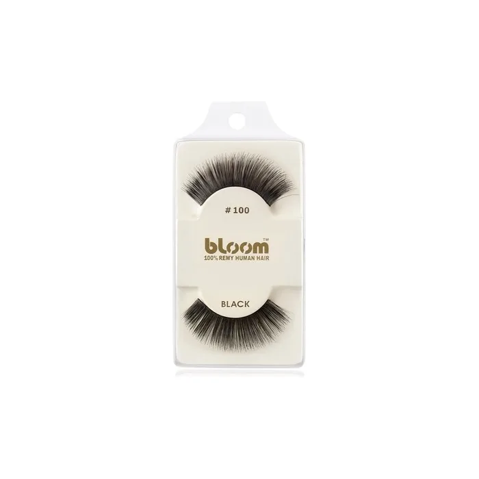 Bloom Natural False Eyelashes No 100 Black 1 Cm