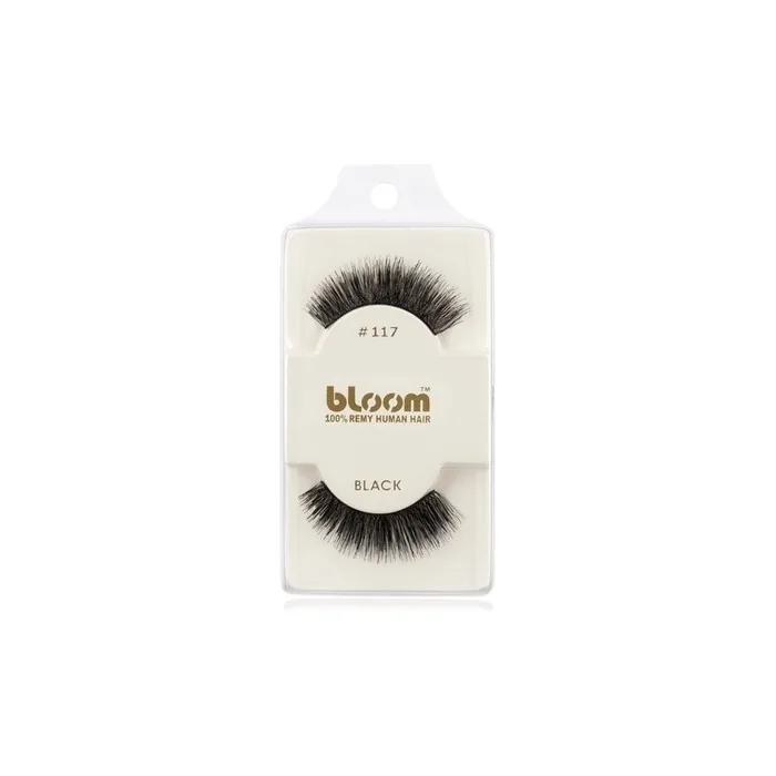 Bloom Natural False Eyelashes No 117 Black 1 Cm