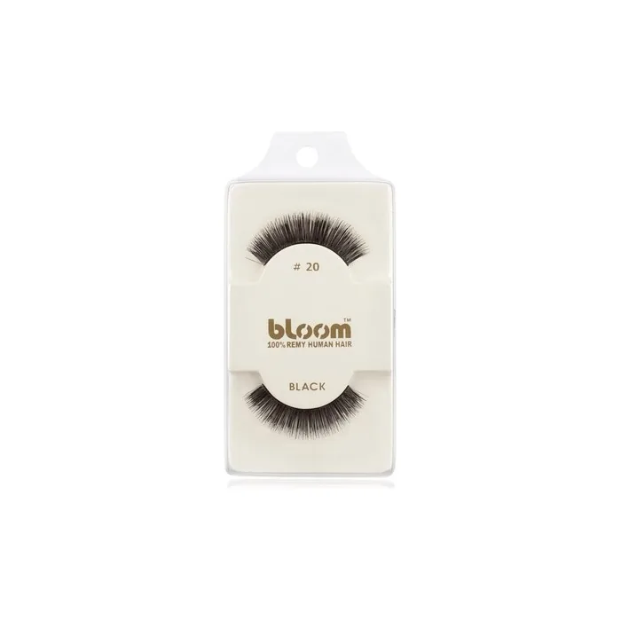 Bloom Natural False Eyelashes No 20 Black 1 Cm