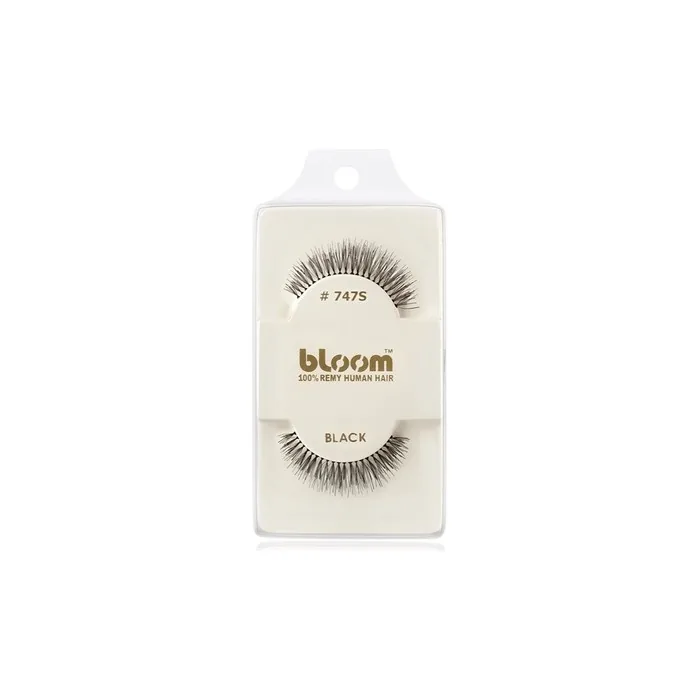 Bloom Natural False Eyelashes In Black 1 Cm