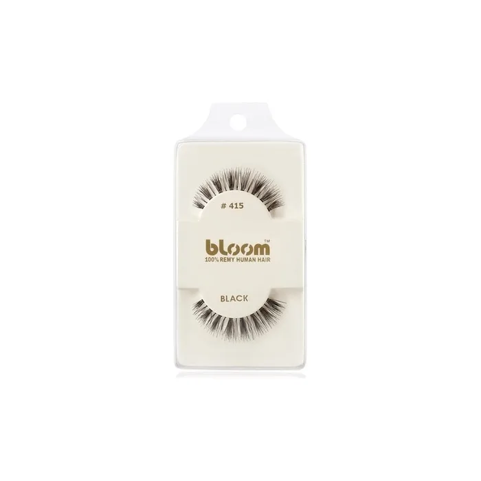 Bloom Natural False Eyelashes No 415 Black 1 Cm