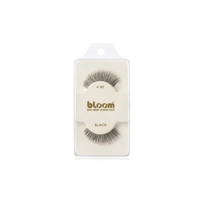 Bloom Natural False Eyelashes No 82 Black 1 Cm