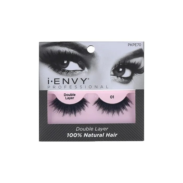 iENVY Strip Lash Double Layer 01 (Pkpe70) - Unique Color