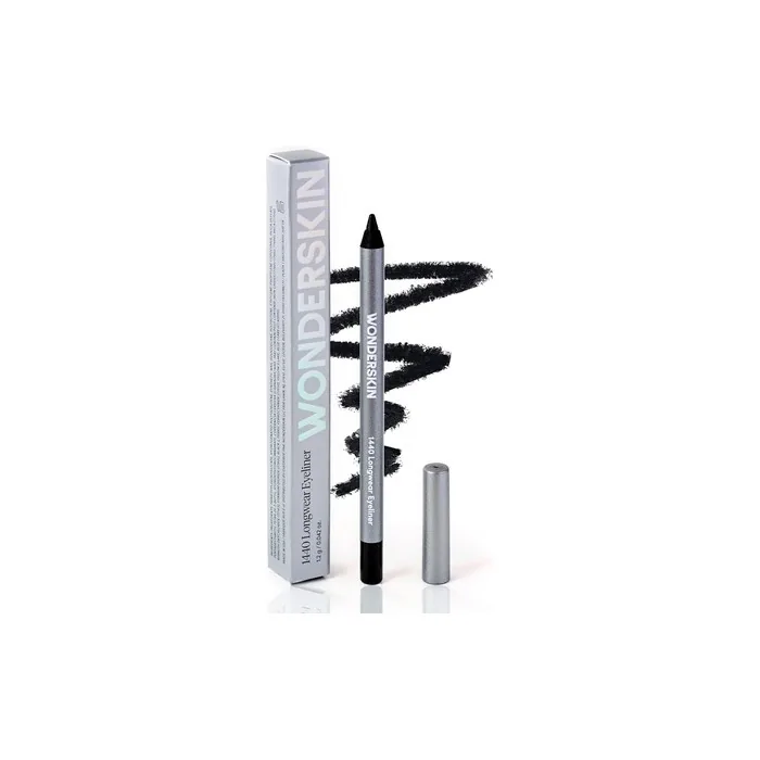 Wonderskin 1440 Longwear Eyeliner Black Eyeliner Pencil for Women Eye Makeup Waterproof 1 Pencil Liquorice