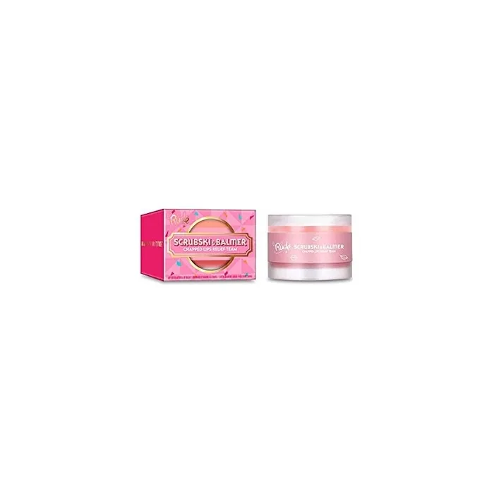 Rude Scrubski & Balmer Grapefruit Lip Exfoliator and Lip Balm