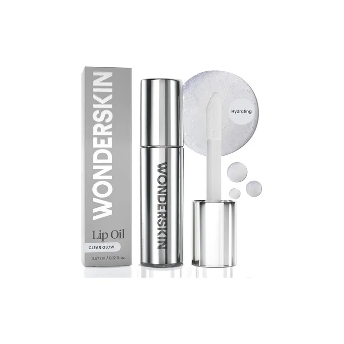Wonderskin Lip Oil Lip Rehab Serum Oil Hydrating And Moisturizing Clear Lip Oil For Dry Lips Natural Vegan Nonsticky Gloss