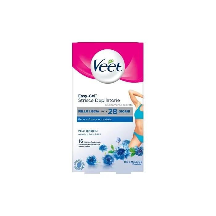 Veet Easy Gel Strips for Sensitive Skin 16 Strips