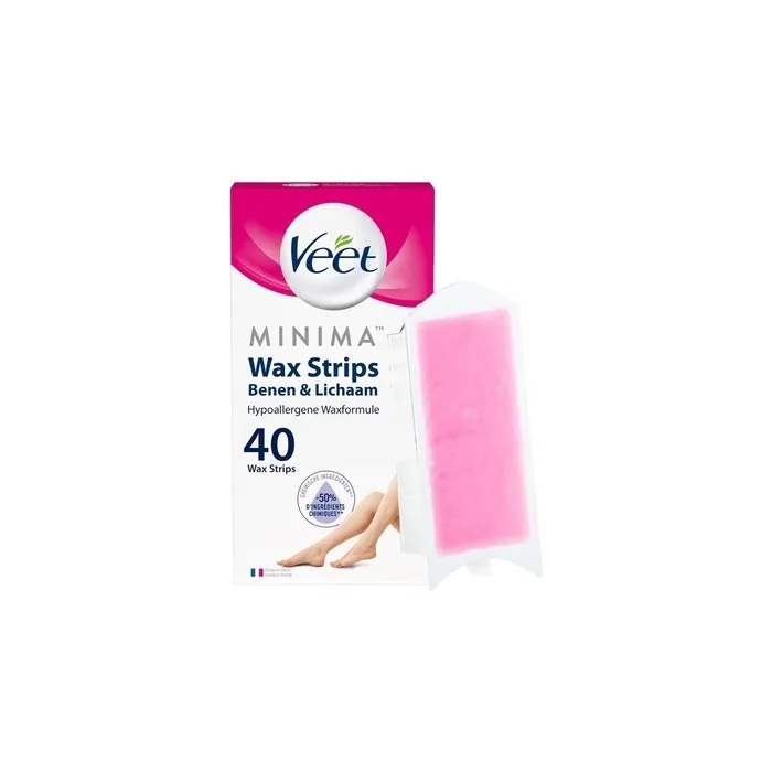 Veet Cold Wax Strips For Legs Hypoallergenic Gentle Hair Removal