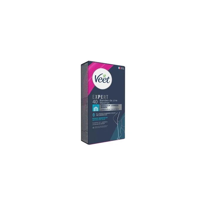 Veet Cold Wax Strips Expert Legs Sensitive Skin