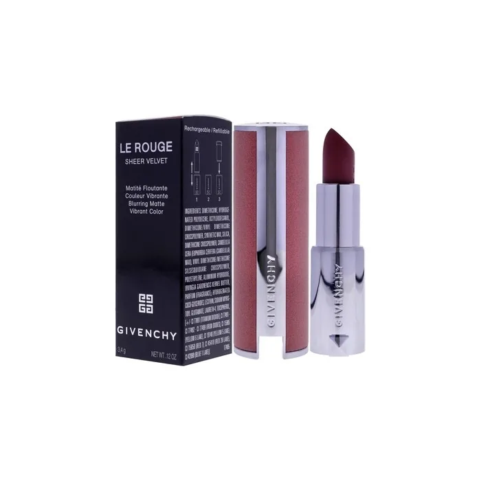 Givenchy Le Rouge Sheer Velvet Vibrant Color Lipstick No 16 Nude Bois