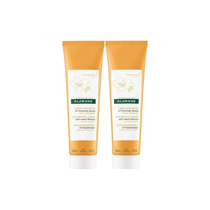Klorane Hair Removal Cream With Sweet Almond 150ml Pack Of 2