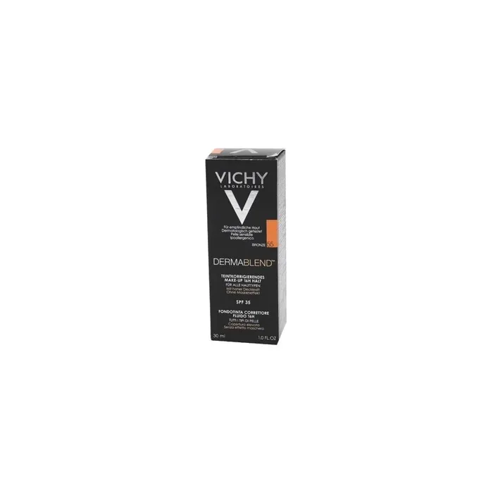 Vichy Dermablend Fluid Foundation Concealer 55 Bronze Spf 35 30 Ml