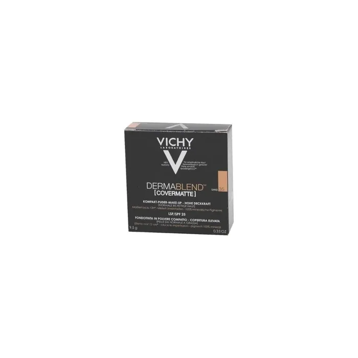 Vichy Dermablend Covermatte Compact Powder Foundation Spf 25 35 Sand 95 G
