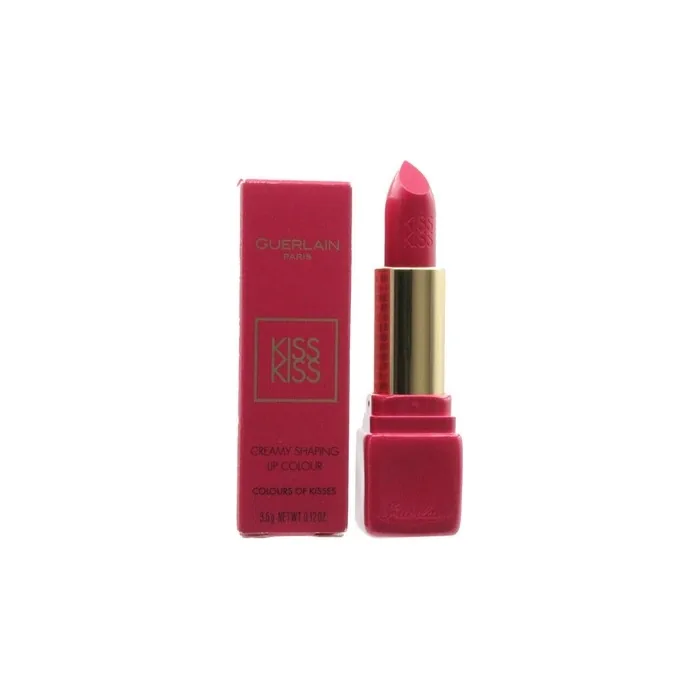 Guerlain Pink Lipstick KissKiss Colors of Kisses 361 Excessive Pink Makeup
