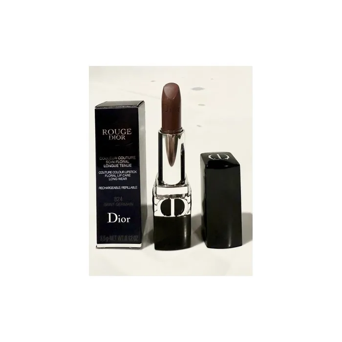 Christian Dior Rouge Refillable Floral Lip Care Lipstick 824 Saint Germain
